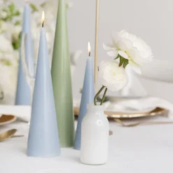 Glass Classic Milk Bottle Solid Glossy White (5x10cmH)