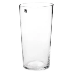 Glass Conical Floral Vase Clear (14Dx30cmH)