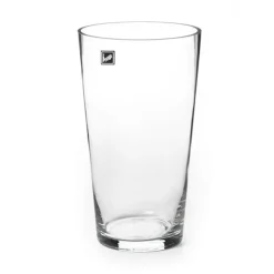Glass Conical Floral Vase Clear (14Dx25cmH)