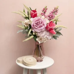 Glass Country Sabrina Vase Blush Pink (12Dx22.5cmH)