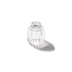 Glass Craft Ripple 2 in 1 Candle Holder Crystal (7x8cmH)