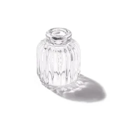 Glass Craft Ripple 2 in 1 Candle Holder Crystal (9x10cmH)