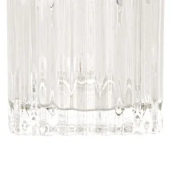 Glass Craft Ripple Tealight Holder Cube Clear (5x5cmH)