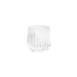 Glass Craft Ripple Votive Candle Holder Clear (7x6.8cmH)