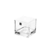 Glass Cube Vase 10cm Clear (10x10x10cmH)
