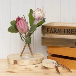 Glass Cylinder Floral Event Vase Clear (12Dx20cmH)