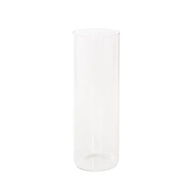 Glass Cylinder Floral Event Vase Clear (10Dx30cmH)