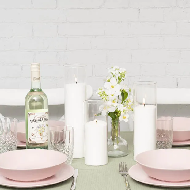 Glass Cylinder Floral Event Candle Holder Clear (7.5Dx20cmH)