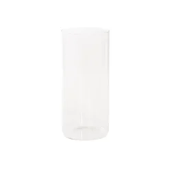 Glass Cylinder Floral Event Vase Clear (12Dx25cmH)