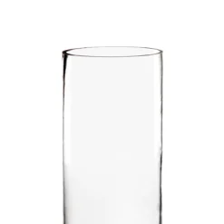 Glass Cylinder Vase Clear (12Dx30cmH) Promo