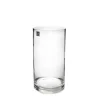 Glass Cylinder Vase Clear (12Dx28cmH)