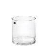 Glass Cylinder Vase Clear (18Dx18cmH)