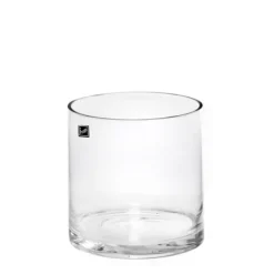 Glass Cylinder Vase Clear (18Dx18cmH)