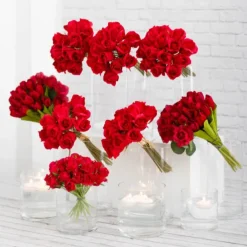 Glass Cylinder Vase Clear (15Dx15cmH)