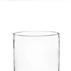 Glass Cylinder Vase Clear (15Dx18cmH) Promo