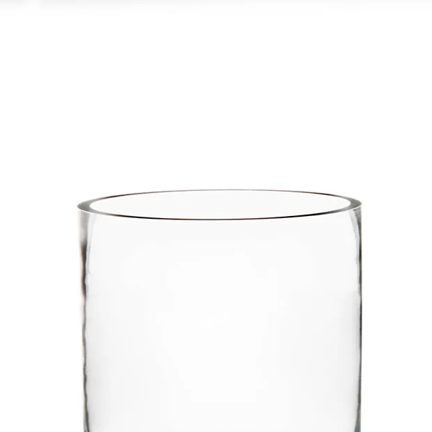 Glass Cylinder Vase Clear (15Dx18cmH) Promo