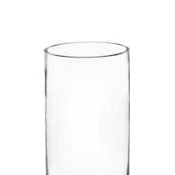 Glass Cylinder Vase Clear (12Dx20cmH) Promo