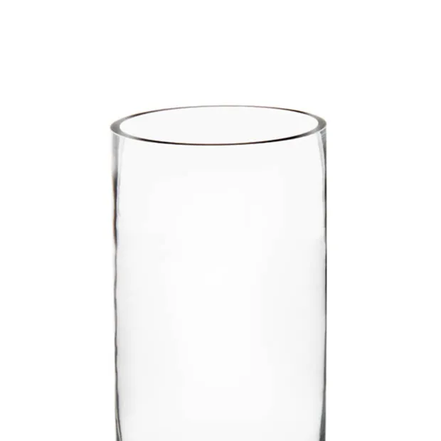 Glass Cylinder Vase Clear (12Dx20cmH) Promo
