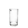 Glass Cylinder Vase Clear (10Dx26cmH)