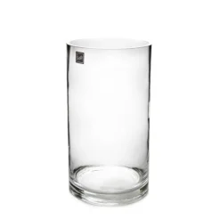 Glass Cylinder Vase Clear (15Dx30cmH)