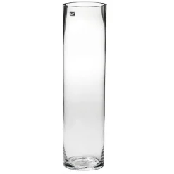 Glass Cylinder Vase Tall Clear (10Dx60cmH)