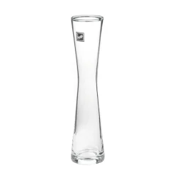 Glass Cylinder Waisted Bud Vase Clear (5Dx24cmH)