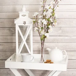 Glass Cylinder Waisted Bud Vase Clear (5Dx24cmH)