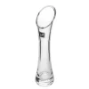 Glass Cylinder Waisted Bud Vase Diag Top Clear (6Dx23cmH)