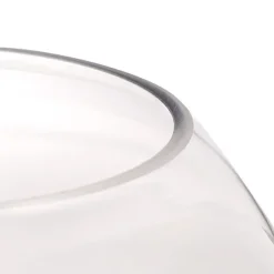 Glass Fish Bowl 20cm Clear Promo (20Dx17.5cmH)