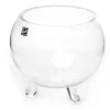 Glass Fish Bowl with foot Clear (12TDx16Dx17cmH)