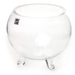 Glass Fish Bowl with foot Clear (12TDx16Dx17cmH)