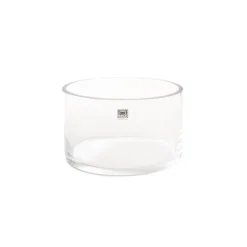 Glass Float Bowl Cylinder Clear (15Dx9cmH)