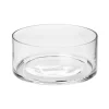 Glass Float Bowl Cylinder Clear (20Dx9cmH)