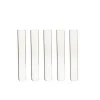 Glass Flower Test Tube 5 Pack Clear (18mmx13cmH)