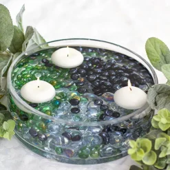 Glass Gems Mini 14mm Black (700g Jar)