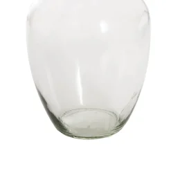 Glass Ginger Flared Vase Solid Clear (12Dx20cmH)
