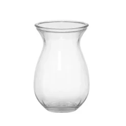 Glass Ginger Flared Vase Clear (13Dx20.5cmH)