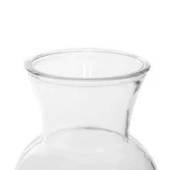 Glass Ginger Lily Vase Clear (13DX22cmH)