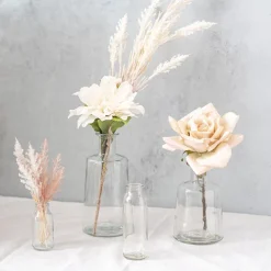 Glass Habitat Bottle Vase Clear (11.5x17cmH)