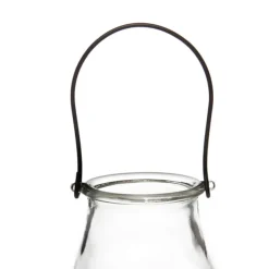 Glass Hanging Candle Holder Mini Hurricane Clear (8x9.5cmH)