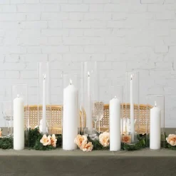 Glass Hurricane Event Candle Sleeve Clear (8.5cmDx35cmH)