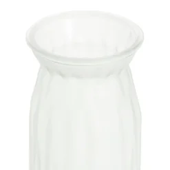 Glass Lynne Bottle Vase Frosted White (11x11.5x20cmH)