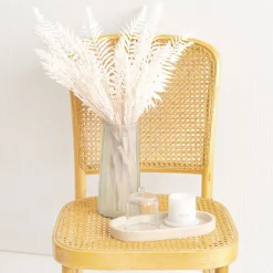 Glass Lynne Conical Vase Matte White (9.3x11x24.5cmH)