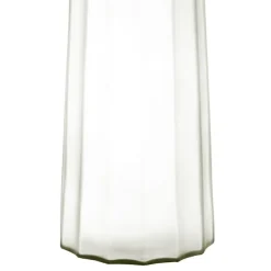 Glass Lynne Conical Vase Matte White (9.3x11x24.5cmH)