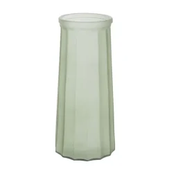 Glass Lynne Conical Vase Matte Sage (9.3x11x24.5cmH)