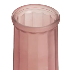 Glass Lynne Conical Vase Matte Pink (9.3x11x24.5cmH)