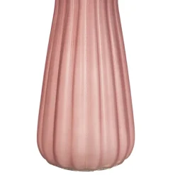 Glass Lynne Posy Vase Matte Pink (10x11x22cmH)