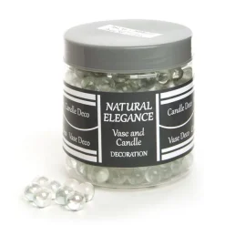 Glass Marbles 14mmD Clear Lustre 225pcs (1.2KG Jar)