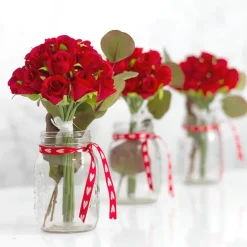 Glass Mason Jar Large Clear (10x17cmH)