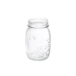 Glass Mason Jar Medium Clear (8.5x13.5cmH)